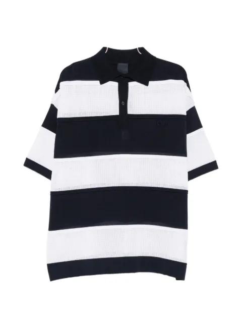 buttoned striped polo shirt by JUUN.J