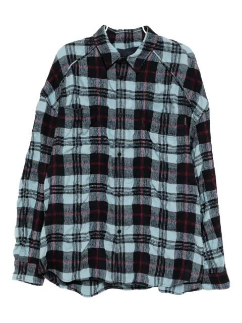 check-printed shirt by JUUN.J