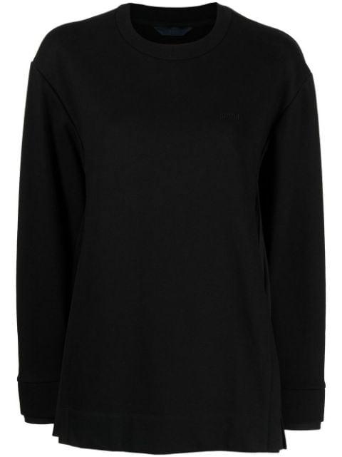 crew-neck knitted jumper by JUUN.J
