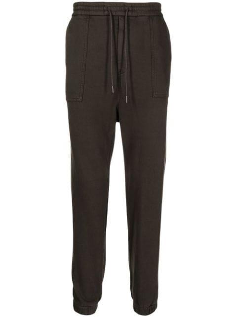 elasticated-waist cotton track pants by JUUN.J
