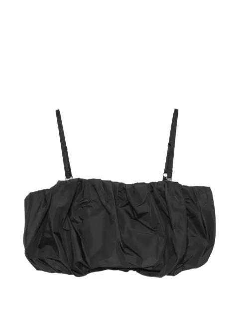 gathered cropped top by JUUN.J