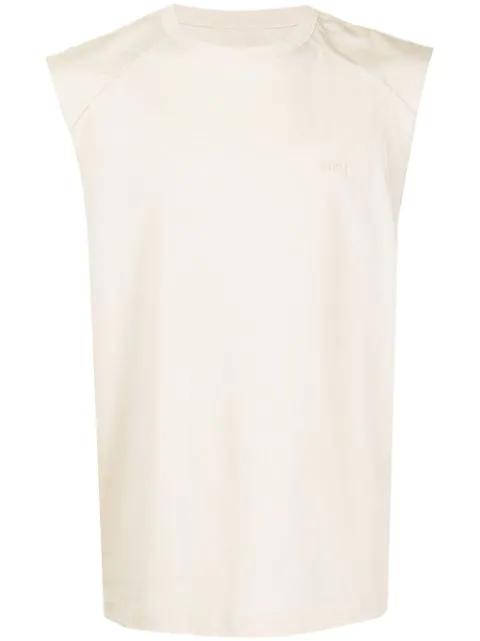 graphic-print vest by JUUN.J