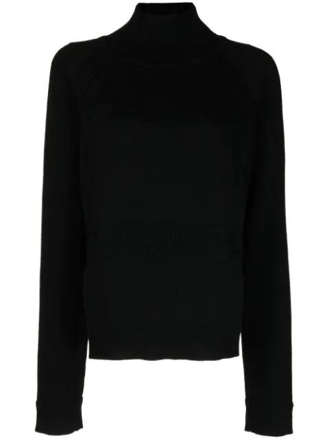 high-neck knitted top by JUUN.J