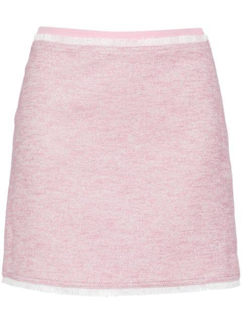 high-waisted tweed miniskirt by JUUN.J