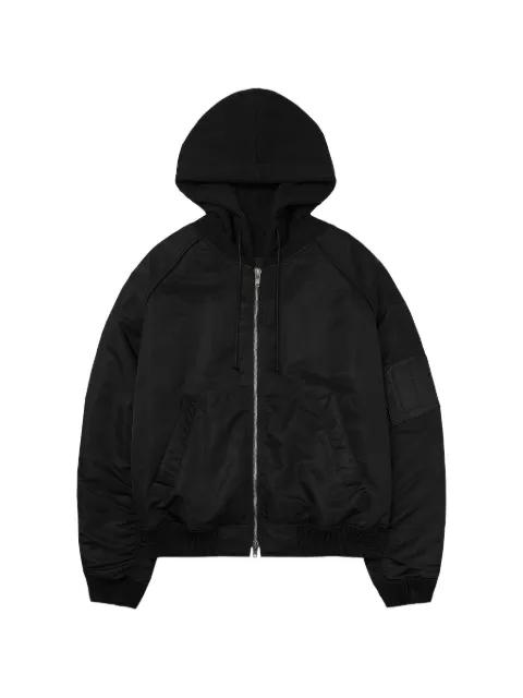 hoodied bomber jacket by JUUN.J