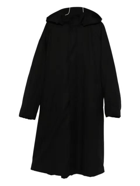 hoodied wool coat by JUUN.J