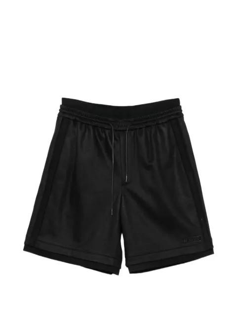 layered drawstring shorts by JUUN.J