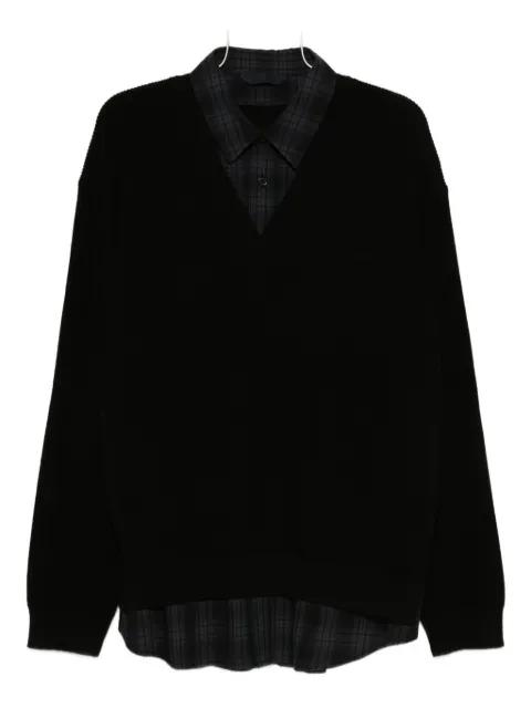 layered sweater by JUUN.J