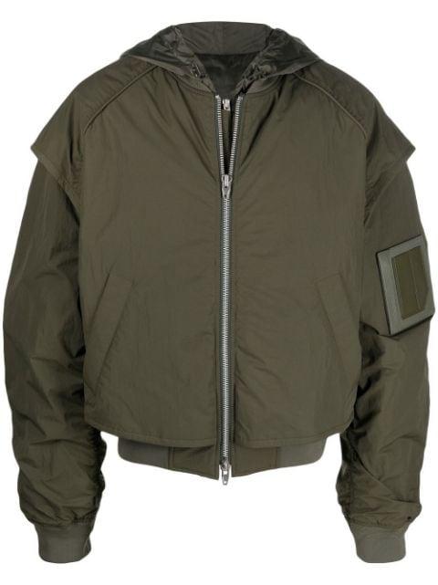 logo-appliqué bomber jacket by JUUN.J