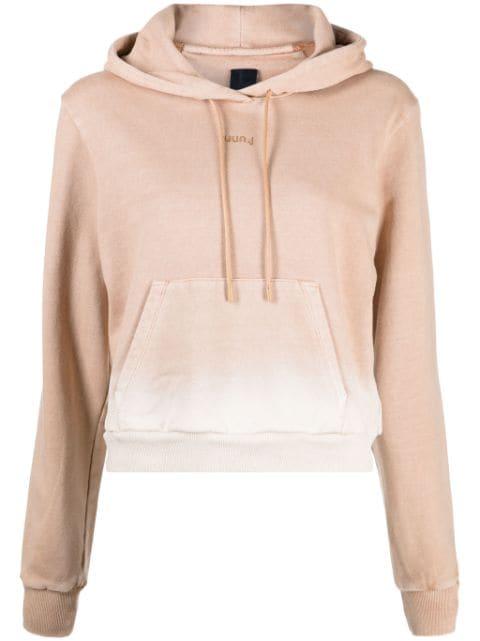logo-embroidered cotton hoodie by JUUN.J