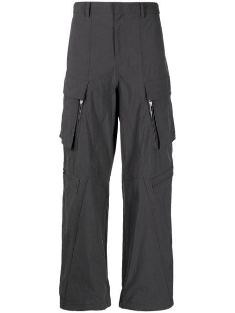 mid-rise wide-leg cargo trousers by JUUN.J