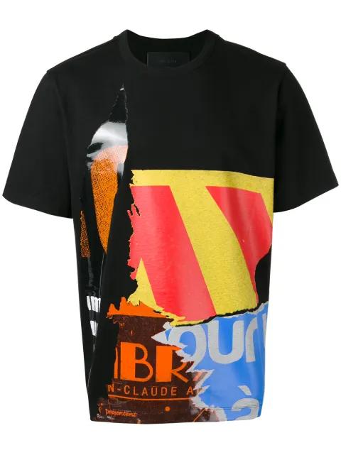 multi-print T-shirt by JUUN.J