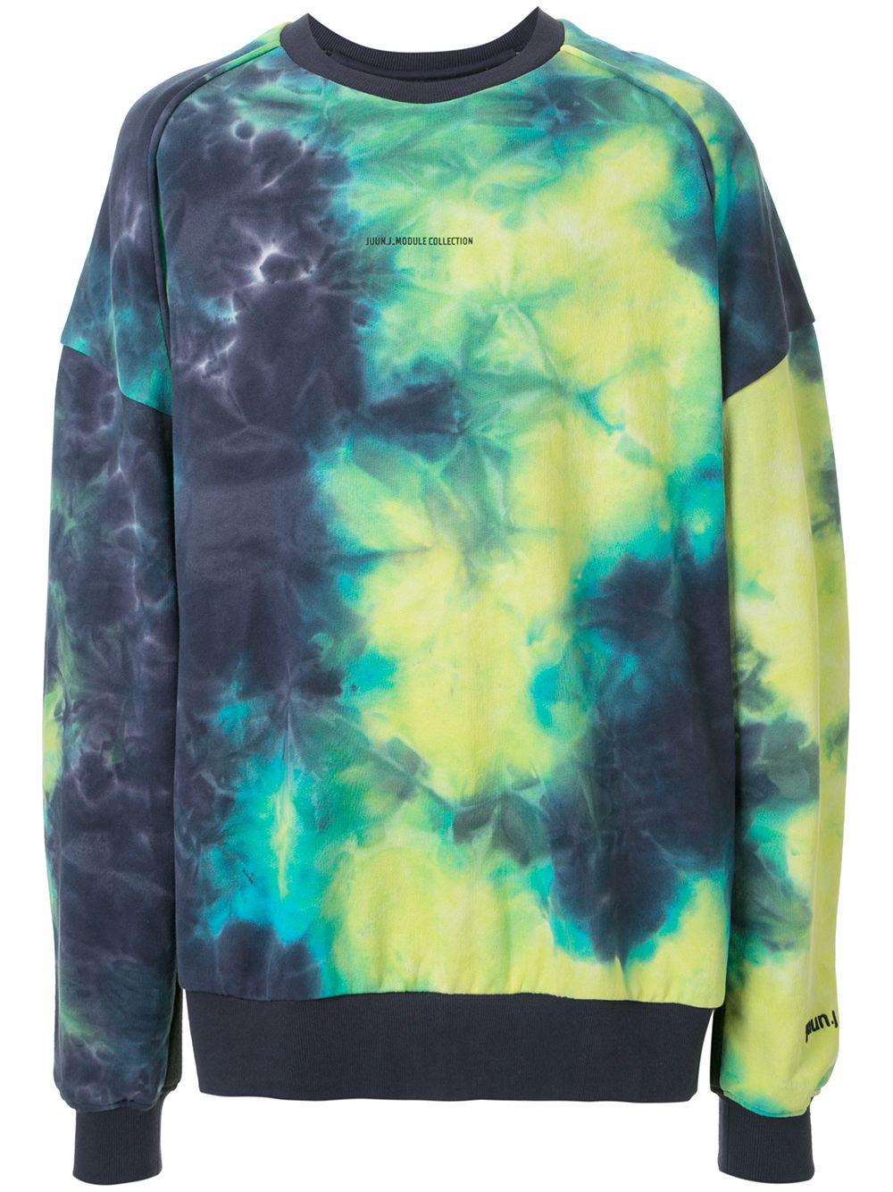 oversized tie-dye print sweatshirt by JUUN.J