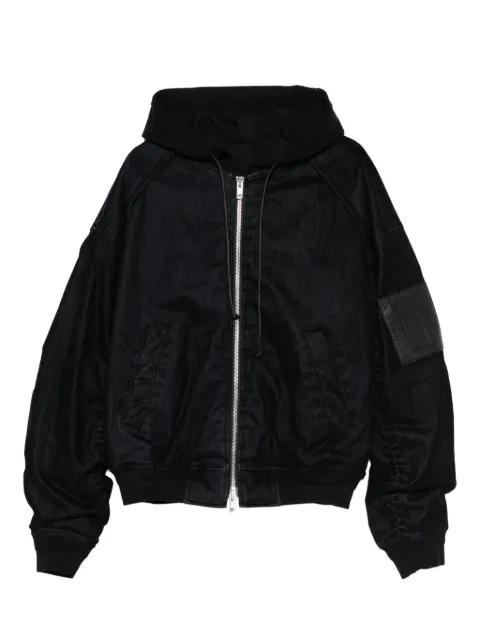 patch-pocket hoodie jacket by JUUN.J