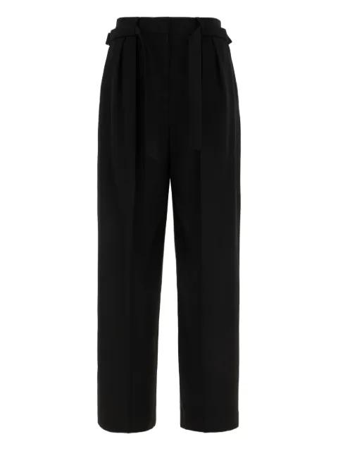 pleated belted trousers by JUUN.J