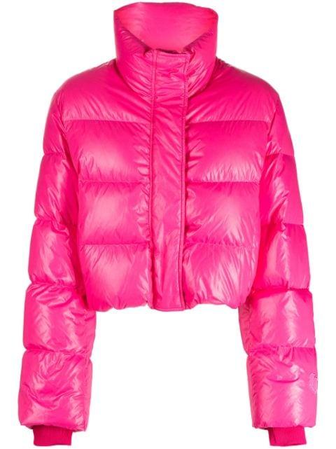 quilted cropped puffer jacket by JUUN.J