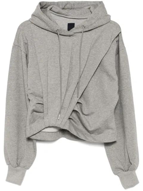 ribbed cuffs hoodie by JUUN.J