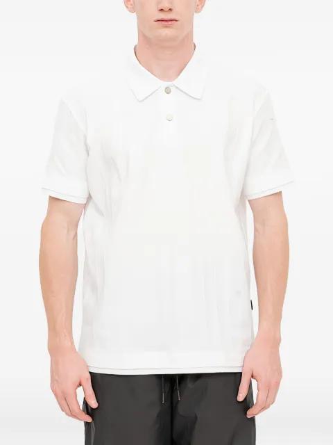 ribbed-knit polo shirt by JUUN.J