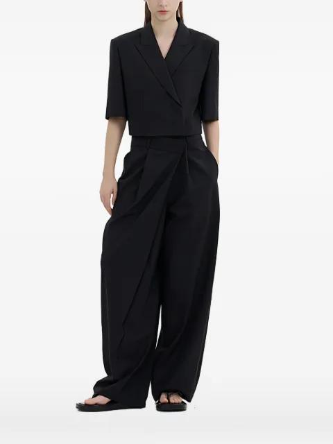 short-sleeve cropped jacket by JUUN.J