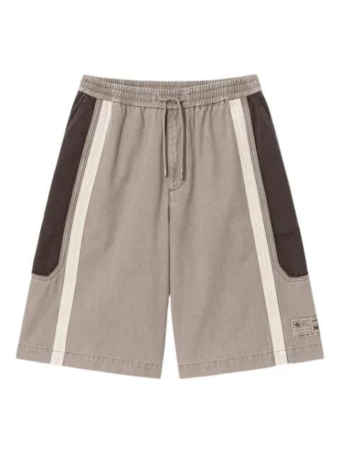 stripe-detail drawstring shorts by JUUN.J