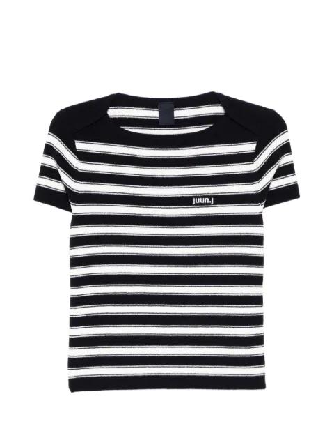 striped T-shirt by JUUN.J