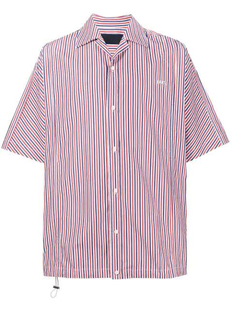 striped short-sleeve shirt by JUUN.J