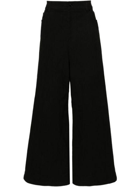 waist-straps wide-leg trousers by JUUN.J