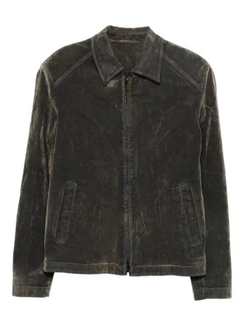 zip-fastening cotton jacket by JUUN.J