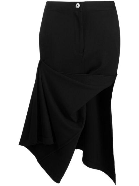 ASYMMETRIC DRAPED SKIRT by JW ANDERSON
