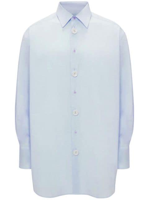 Anchor-embroidered cotton shirt by JW ANDERSON