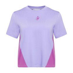 Anchor logo cropped panelled t-shirt by JW ANDERSON