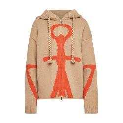 Anchor logo hoodie with zip by JW ANDERSON