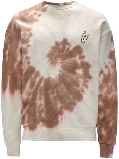 Anchor-logo tie-dye sweatshirt by JW ANDERSON
