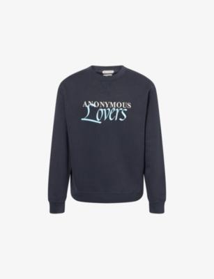 Anonymous Lovers Crewneck Cotton-Jersey Sweatshirt by JW ANDERSON