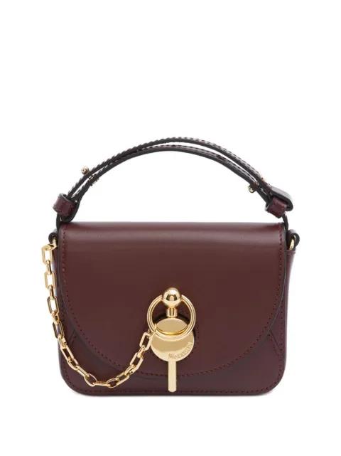 BURGUNDY NANO KEYTS BAG by JW ANDERSON