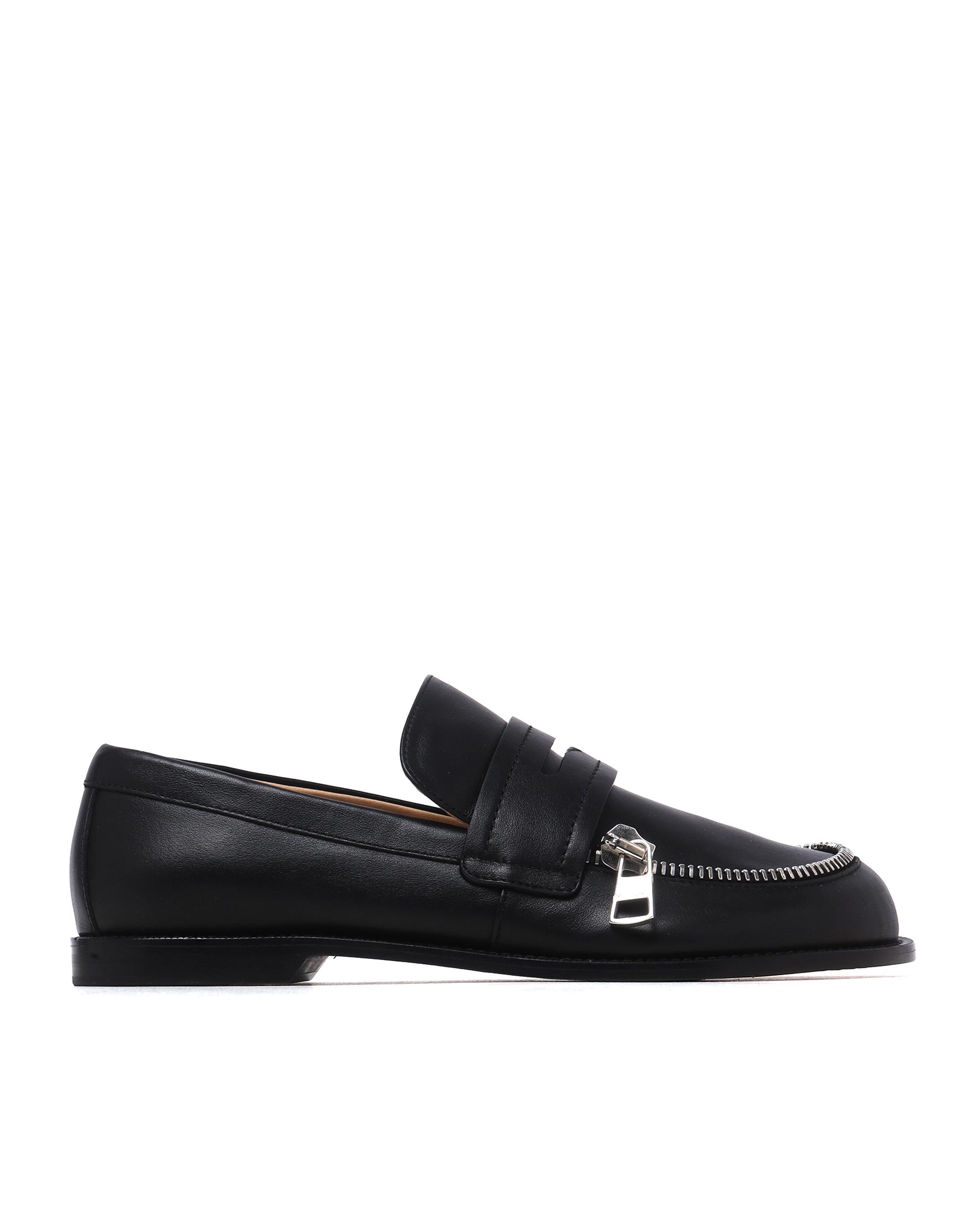 Biker zip trim moccasins by JW ANDERSON