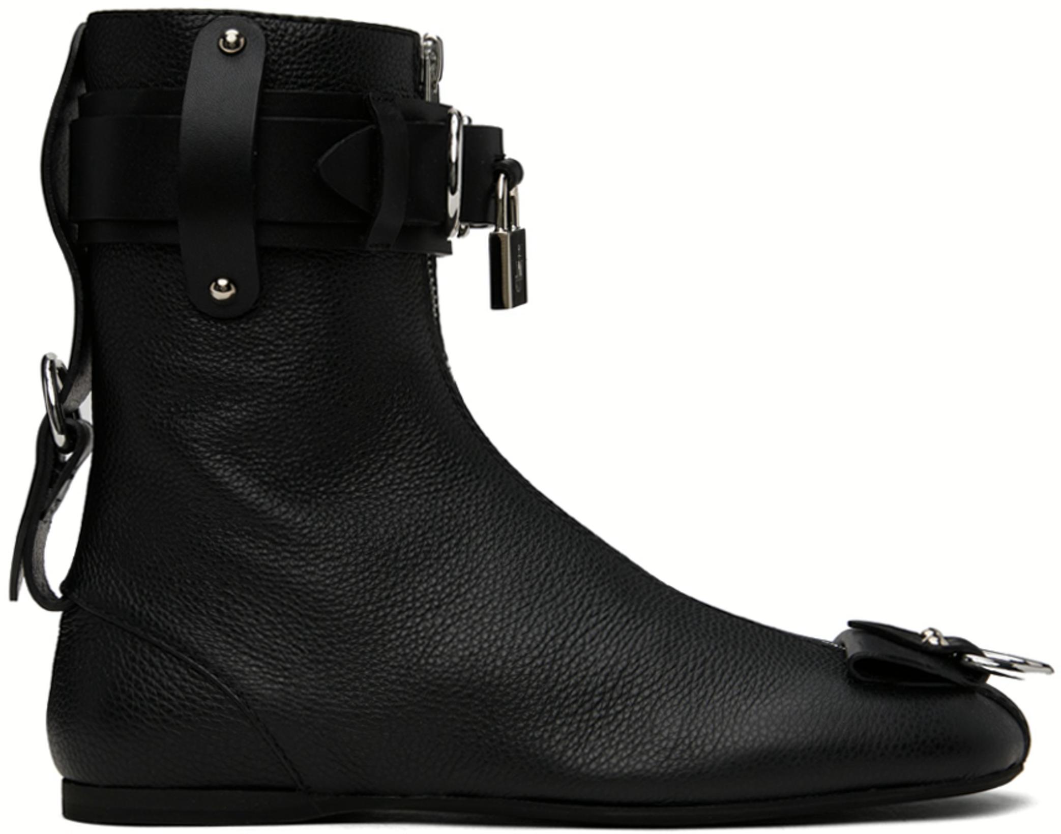 Black Padlock Ankle Boots by JW ANDERSON