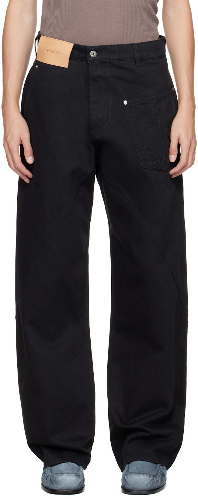 Black Twisted Workwear Jeans by JW ANDERSON