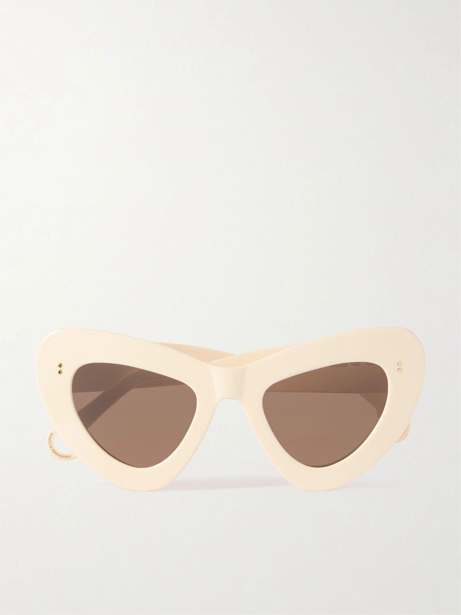 Butterfly cat-eye acetate sunglasses by JW ANDERSON