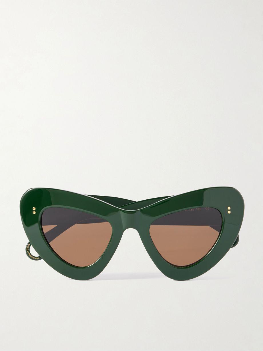Butterfly cat-eye acetate sunglasses by JW ANDERSON