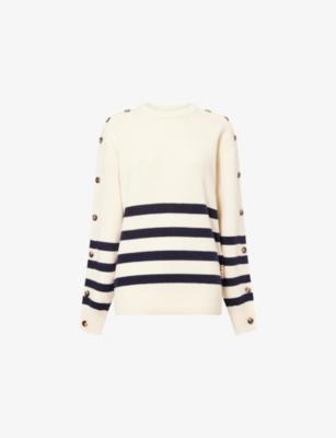 Buttoned-Sleeve Breton Wool Jumper by JW ANDERSON