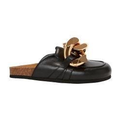 Chain loafer leather mules by JW ANDERSON