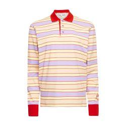 Contrast trim striped polo top by JW ANDERSON