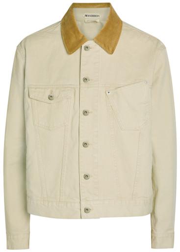 Corduroy collar cotton-twill jacket by JW ANDERSON
