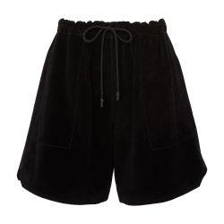 Drawstring leather shorts by JW ANDERSON