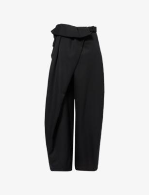 Fold-Over High-Rise Wool Trousers by JW ANDERSON