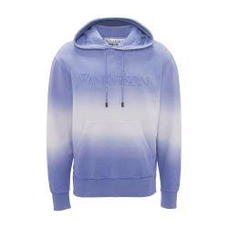 Gradient hoodie with logo embroidered by JW ANDERSON