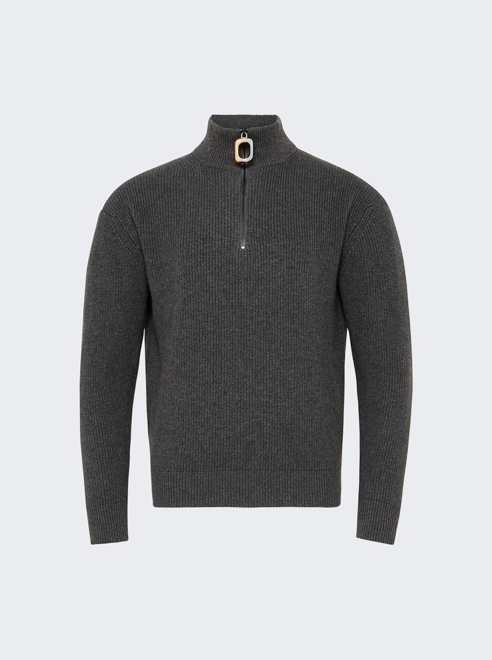 Half Zip Jumper Steel  | The Webster by JW ANDERSON