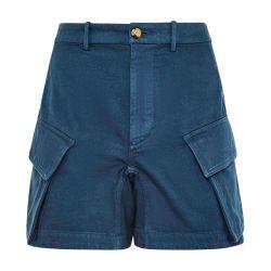High-waisted cargo twill shorts by JW ANDERSON