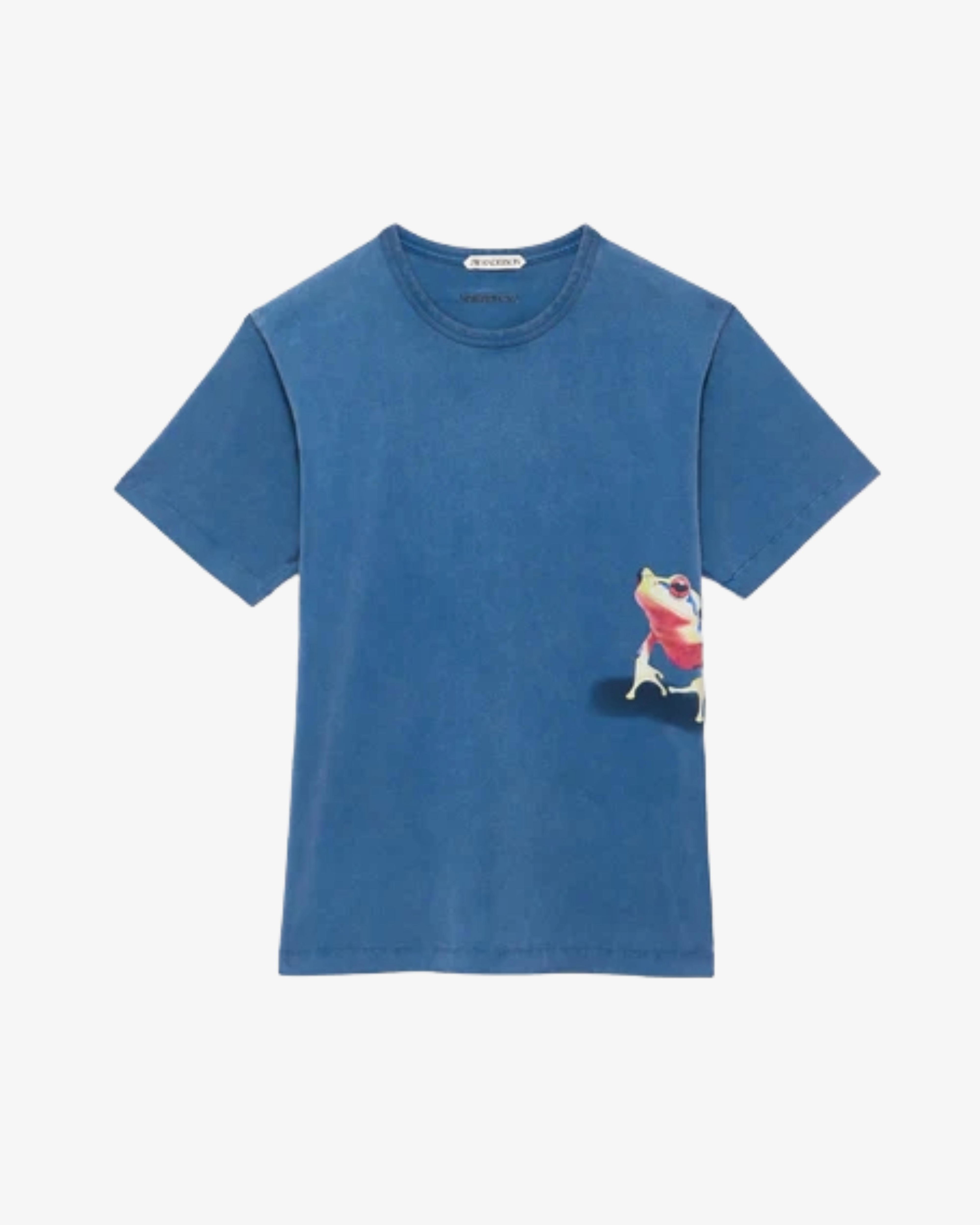 J.W. Anderson - Men's Peeking Frog t-shirt - (Blue172) by JW ANDERSON